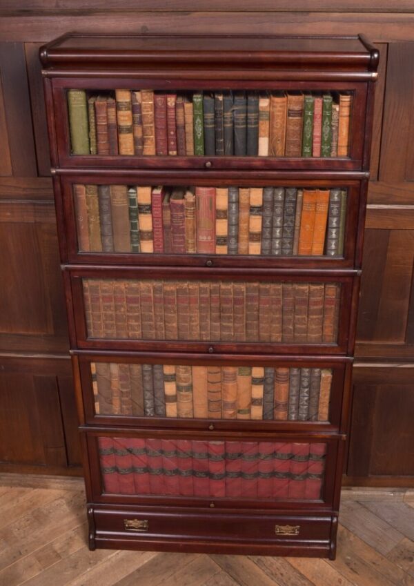 Edwardian Mahogany Globe Wernicke 5 Section Bookcase SAI2209 globe wernicke Antique Bookcases 3