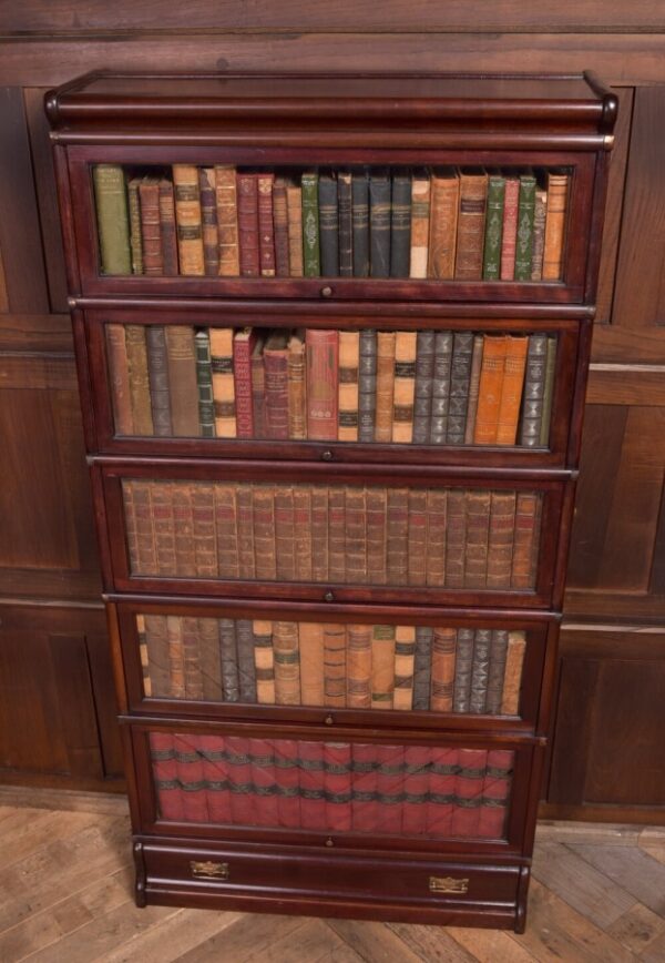 Edwardian Mahogany Globe Wernicke 5 Section Bookcase SAI2209 - Image 10