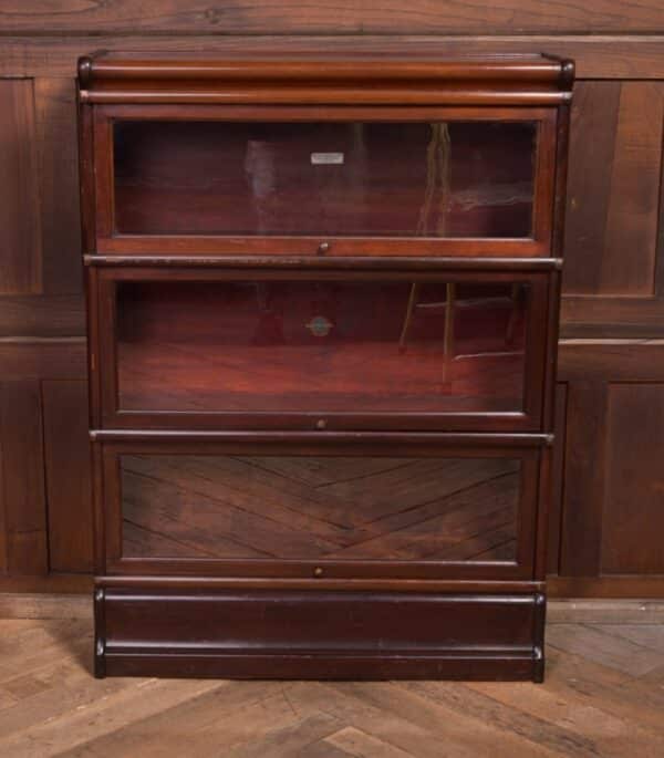 Edwardian Mahogany Globe Wernicke 3 Section Bookcase SAI2210 globe wernicke Antique Bookcases 4