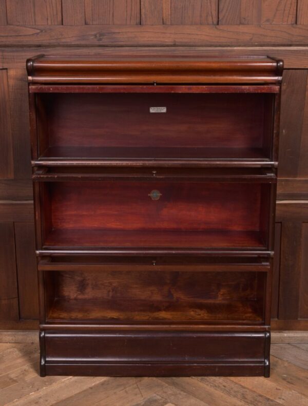 Edwardian Mahogany Globe Wernicke 3 Section Bookcase SAI2210 globe wernicke Antique Bookcases 7