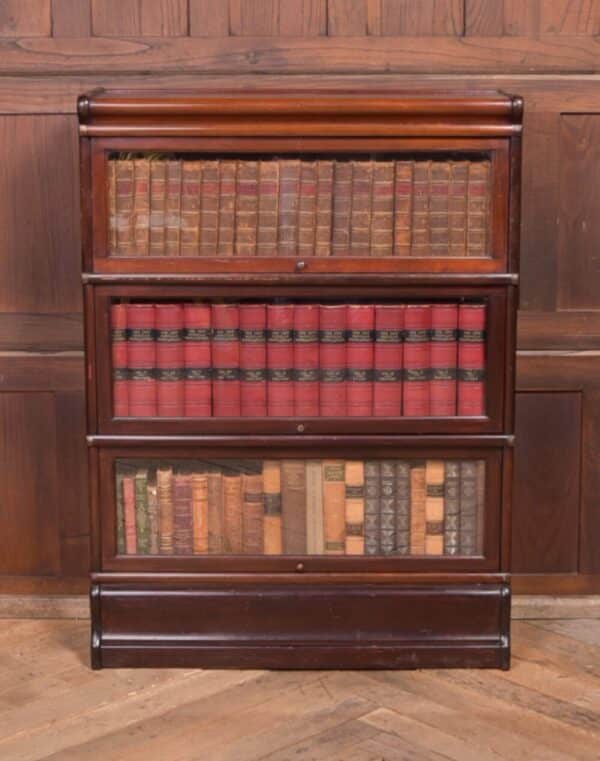 Edwardian Mahogany Globe Wernicke 3 Section Bookcase SAI2210 globe wernicke Antique Bookcases 3