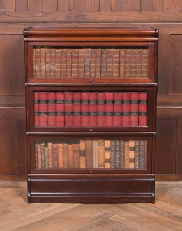 Edwardian Mahogany Globe Wernicke 3 Section Bookcase SAI2210