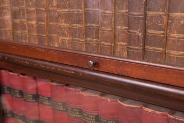 Edwardian Mahogany Globe Wernicke 3 Section Bookcase SAI2210 globe wernicke Antique Bookcases 12