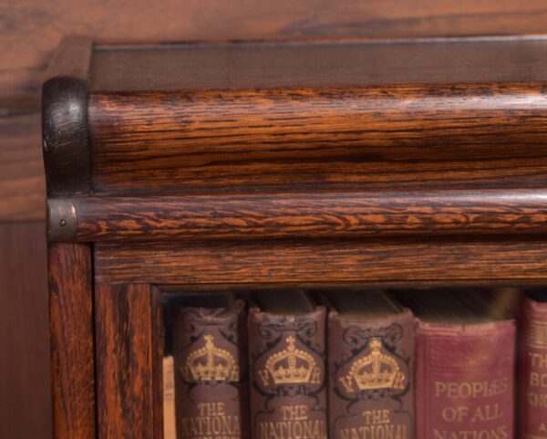 Edwardian Oak Globe Wernicke 3 Sectional Bookcase SAI2212 - Image 8
