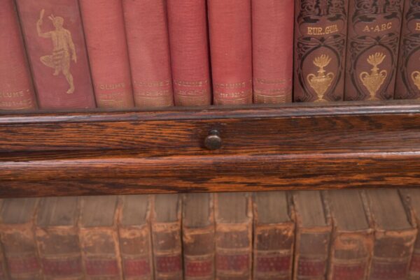 Edwardian Oak Globe Wernicke 3 Sectional Bookcase SAI2212 - Image 12