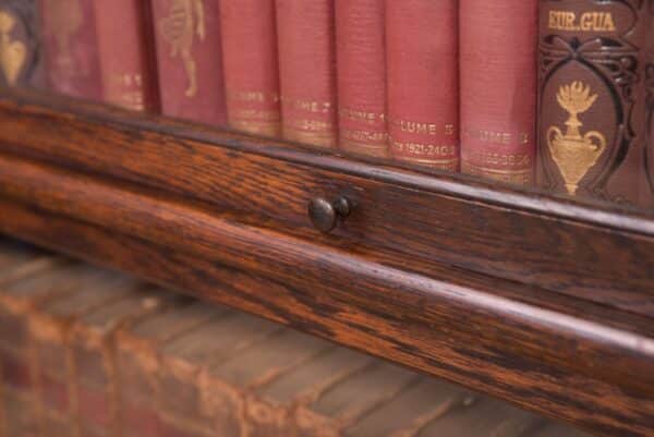 Edwardian Oak Globe Wernicke 3 Sectional Bookcase SAI2212 - Image 11