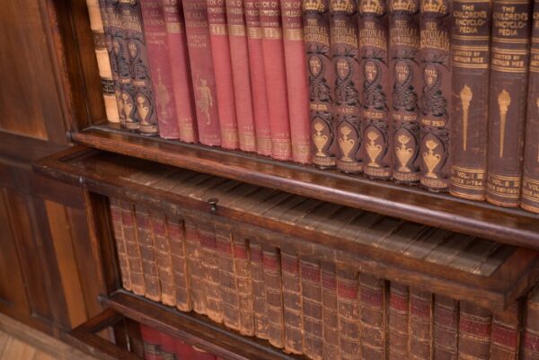Edwardian Oak Globe Wernicke 3 Sectional Bookcase SAI2212 - Image 15