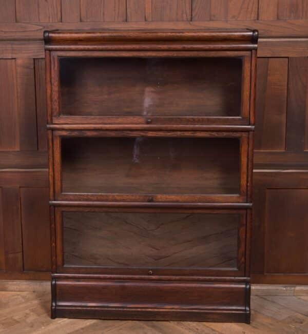 Edwardian Oak Globe Wernicke 3 Sectional Bookcase SAI2212 Antique Furniture 16