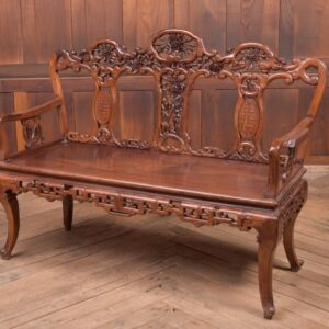 Stunning 19th Century Hardwood Carved Chinese Bench SAI2214 Antique Furniture
