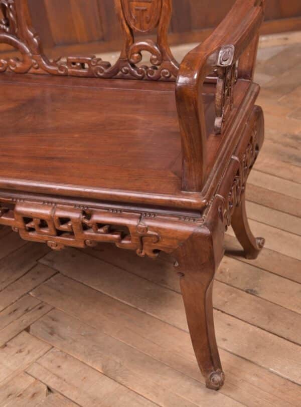Stunning 19th Century Hardwood Carved Chinese Bench SAI2214 - Image 6