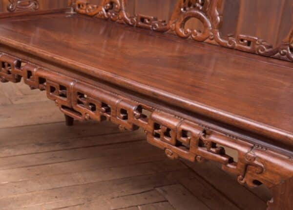 Stunning 19th Century Hardwood Carved Chinese Bench SAI2214 - Image 8