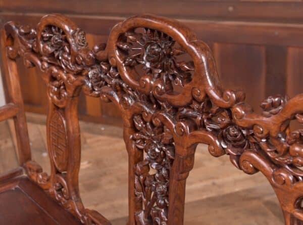 Stunning 19th Century Hardwood Carved Chinese Bench SAI2214 - Image 10
