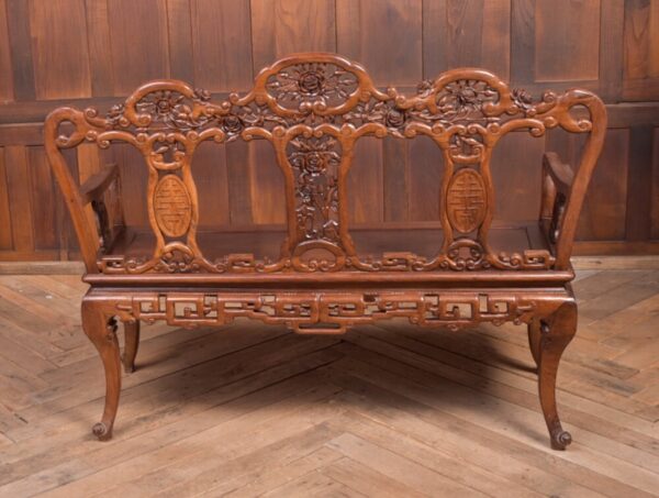 Stunning 19th Century Hardwood Carved Chinese Bench SAI2214 Antique Furniture 7