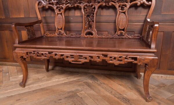 Stunning 19th Century Hardwood Carved Chinese Bench SAI2214 Antique Furniture 13