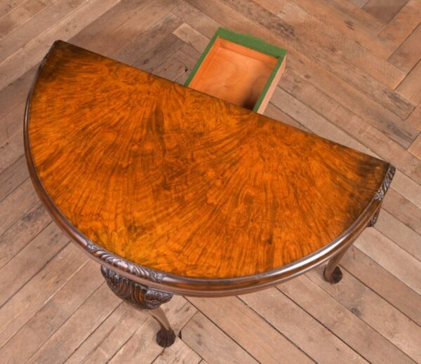 Edwardian Walnut Fold Over Card Table SAI2216 Antique Furniture 12