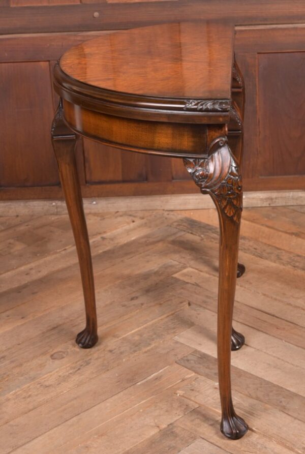 Edwardian Walnut Fold Over Card Table SAI2216 - Image 11