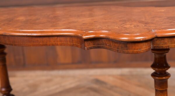 Victorian Burr Walnut Inlaid Table SAI2220 - Image 4