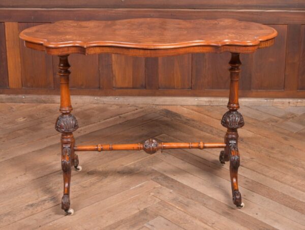 Victorian Burr Walnut Inlaid Table SAI2220 Antique Furniture 10