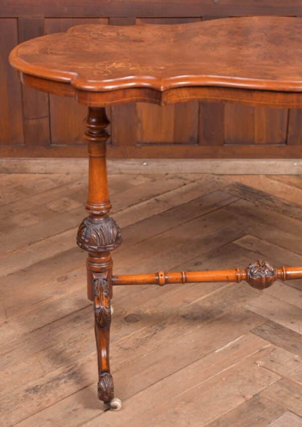 Victorian Burr Walnut Inlaid Table SAI2220 Antique Furniture 11