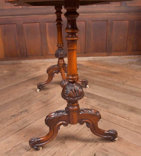 Victorian Burr Walnut Inlaid Table SAI2220 Antique Furniture 14