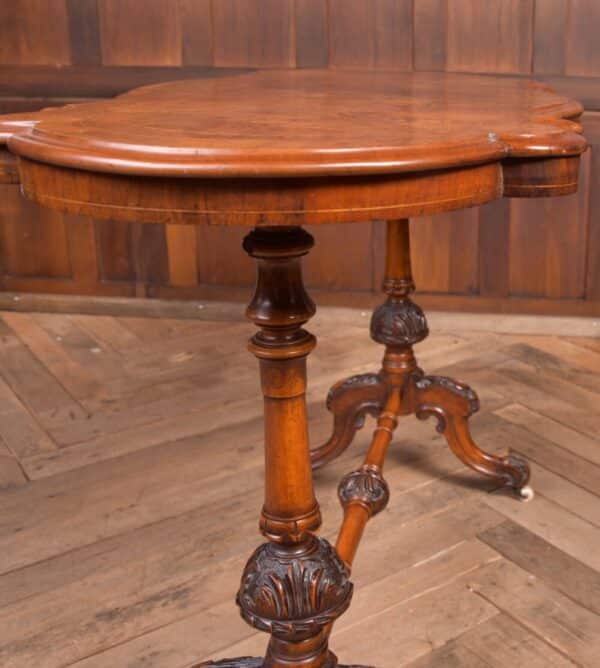 Victorian Burr Walnut Inlaid Table SAI2220 - Image 10
