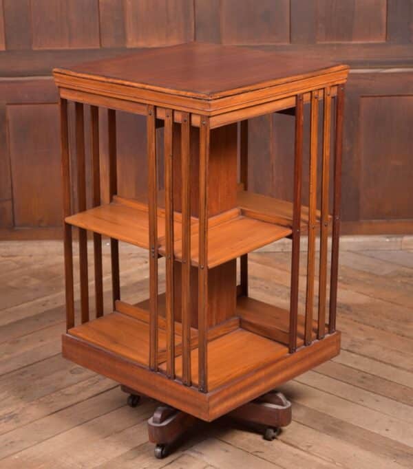 Edwardian Mahogany Inlaid Revolving Bookcase SAI2221 - Image 5