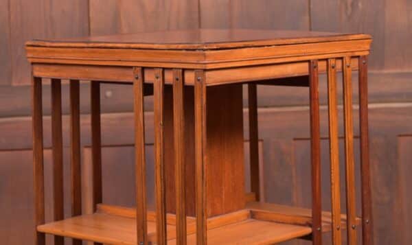 Edwardian Mahogany Inlaid Revolving Bookcase SAI2221 - Image 8