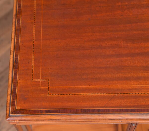 Edwardian Mahogany Inlaid Revolving Bookcase SAI2221 Antique Furniture 12