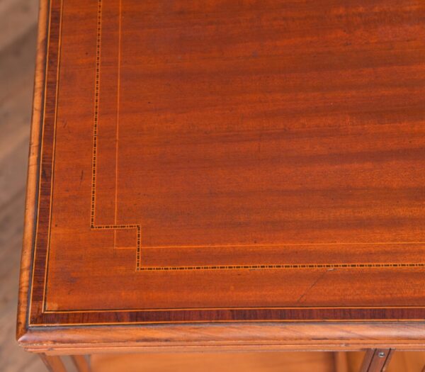 Edwardian Mahogany Inlaid Revolving Bookcase SAI2221 - Image 10