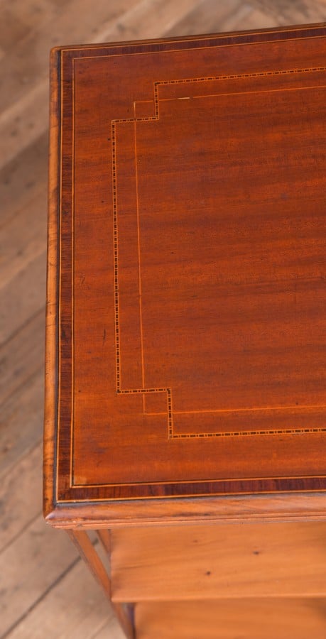 Edwardian Mahogany Inlaid Revolving Bookcase SAI2221 Antique Furniture 13