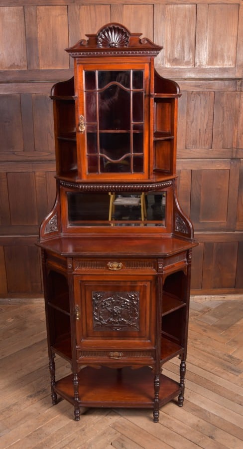 Antique corner secretary desk with hutch discount