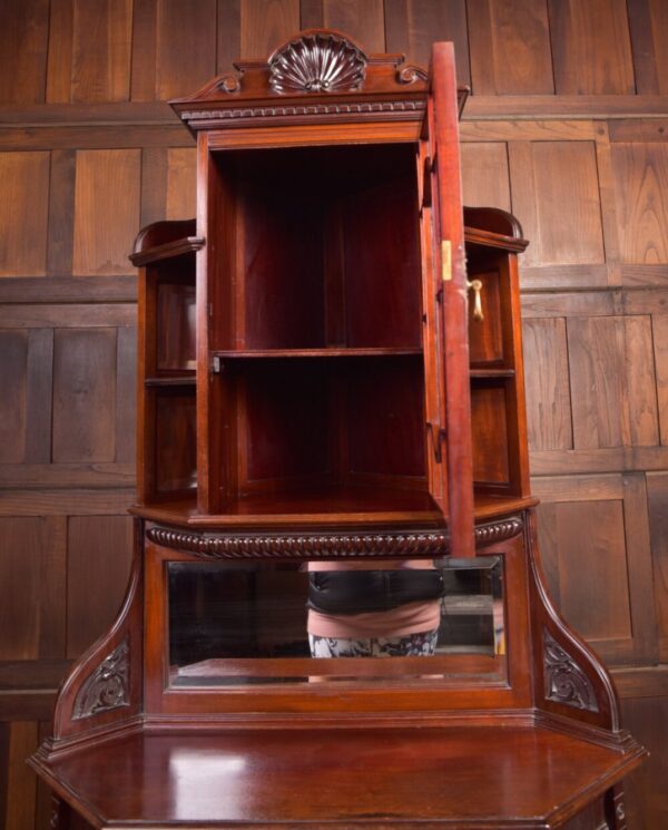 Edwardian Mahogany Corner Cabinet SAI2222 - Image 10