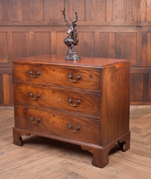 Handsome Georgian Mahogany 3 Drawer Chest SAI2224
