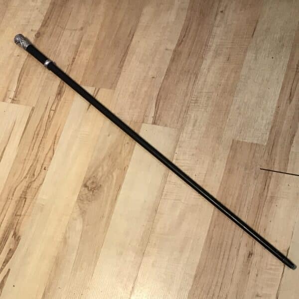 Gentleman’s walking stick sword stick with silver mounts - Image 2