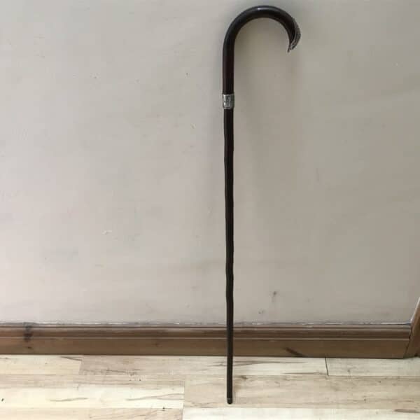 Gentleman’s walking stick sword stick with silver mounts - Image 2