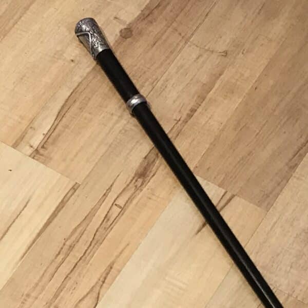 Gentleman’s walking stick sword stick with silver mounts - Image 3