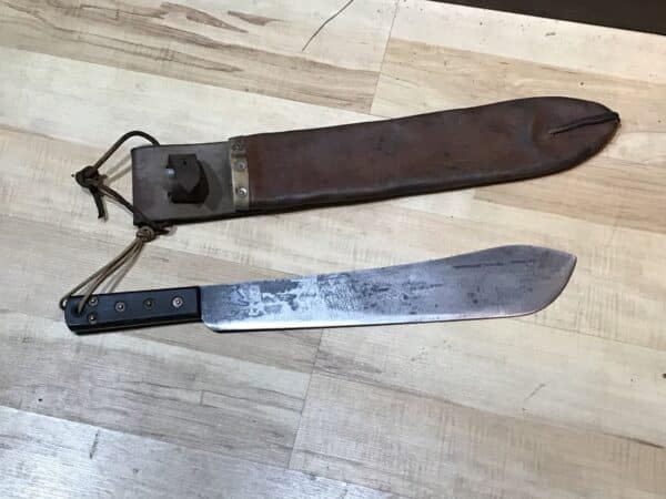 British Army Jungle Machete & Scabbard 1944-5 Military & War Antiques 4