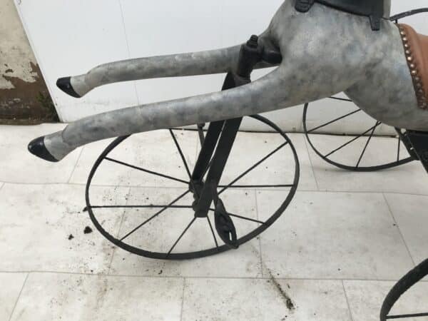 Victorian child’s self propelled tricycle horse - Image 2