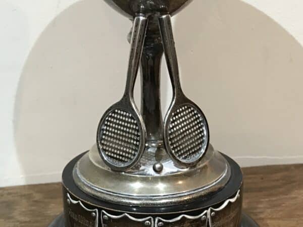 Tennis Cup Ladies Champions 1920’s solid silver Antique Silver 5