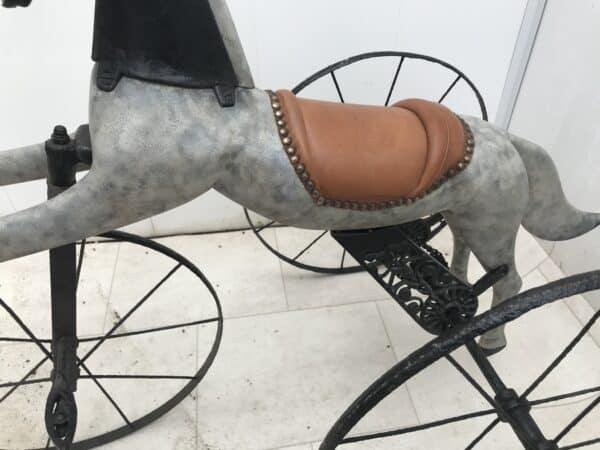 Victorian child’s self propelled tricycle horse - Image 3