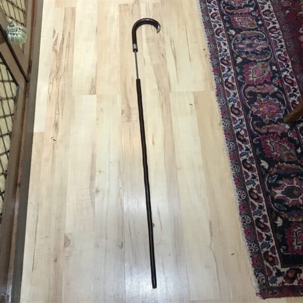Gentleman’s walking stick sword stick with silver mounts - Image 5