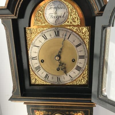 SOLD Grandmothers clock, chinoiserie paintings stunning work Antique Clocks 7