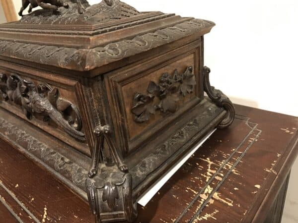 Jewels box Black Forest stunning carved Antique Boxes 8