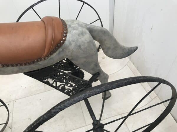 Victorian child’s self propelled tricycle horse - Image 6