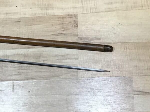 Gentleman’s walking stick sword stick with silver collar - Image 7