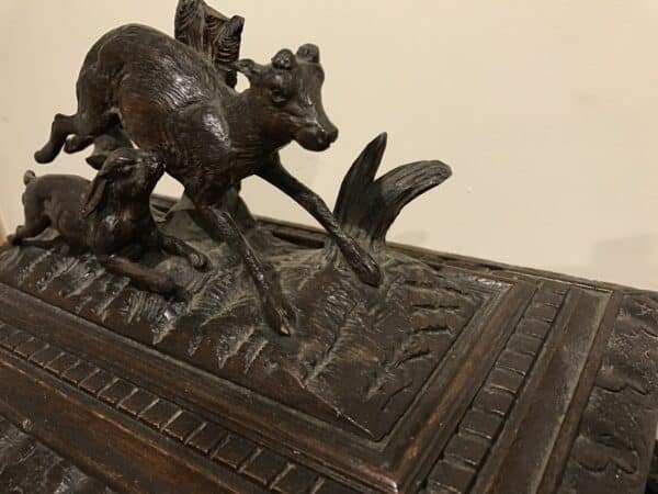 Jewels box Black Forest stunning carved - Image 7