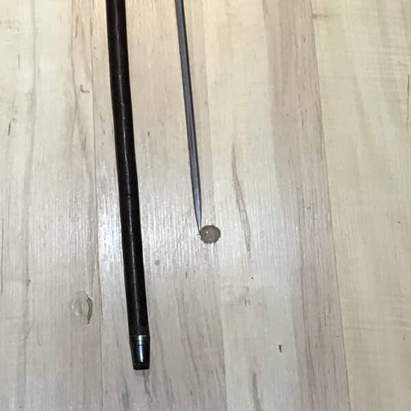 Gentleman’s walking stick sword stick with silver mounts - Image 10