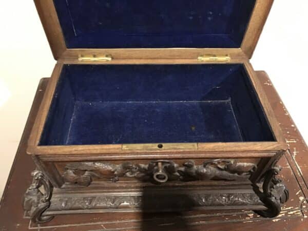 Jewels box Black Forest stunning carved Antique Boxes 13