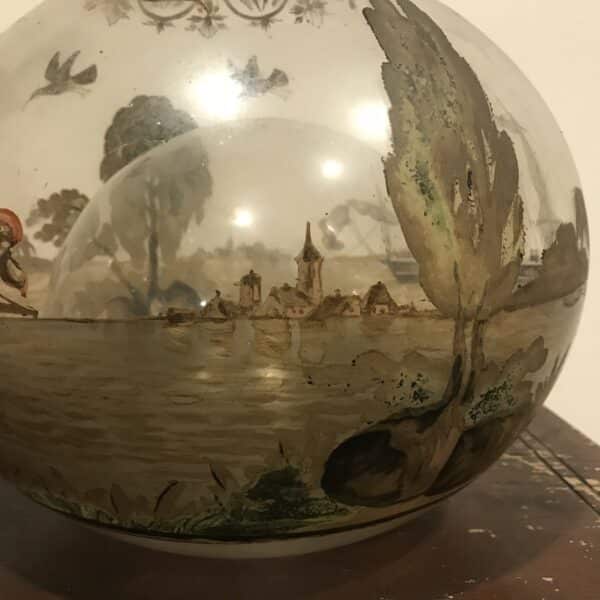 Unique Victorian glass painted imaginary - Image 11