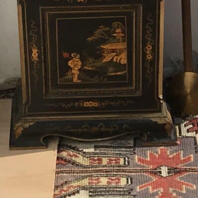 SOLD Grandmothers clock, chinoiserie paintings stunning work Antique Clocks 14